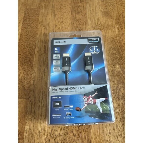 Belkin High Speed HDMI Cable 6 ft NEW 1.8M 4K - Picture 1 of 5